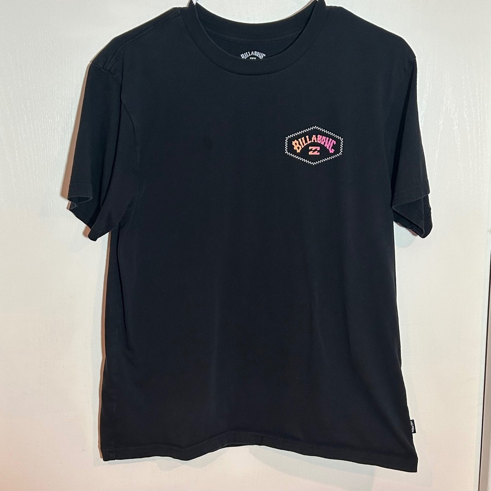 Billabong Mens Premium Tee Black Short Sleeve Graphic Logo T-Shirt Size Medium